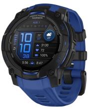 Смарт-часы Garmin Instinct 3 45 mm AMOLED Black with Bolt Blue Band (010-02936-03)