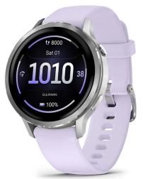 Умные часы Garmin Venu 4 41mm, Silver with Periwinkle Silicone (010-03013-41) HK