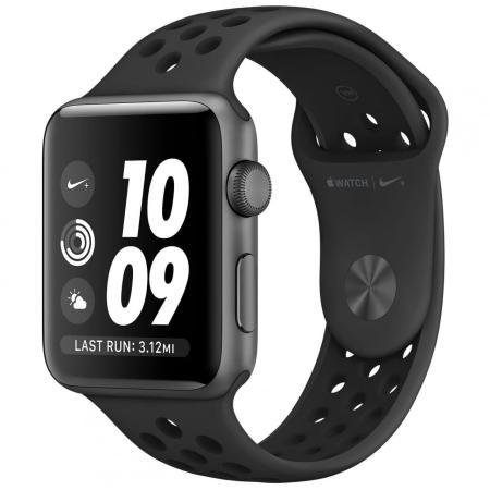 Apple Watch Series 2 Nike+ 42mm Space Gray Aluminum Case with Anthracite/Black Nike Sport Band Apple Watch Series 2 Nike+ 42mm Space Gray Aluminum Case with Anthracite/Black Nike Sport Band