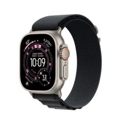 Apple Watch Ultra 3 (2025) 49mm Natural Titanium Case with Black Alpine Loop