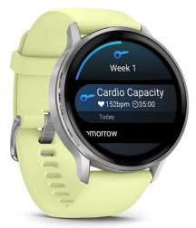 Умные часы Garmin Venu 4 45mm Silver Citron Green (010-03014-02)