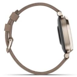 Умные часы Garmin Lily 2 Classic 38 mm Cream Gold / Coffee Nylon Band (010-02839-62)