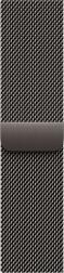 Apple Watch Series 10 46mm Jet Black Titanium Case with Milanese Loop, Slate