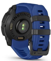 Смарт-часы Garmin Instinct 3 45 mm AMOLED Black with Bolt Blue Band (010-02936-03)
