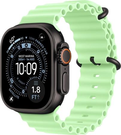Apple Watch Ultra 3 (2025) 49mm Black Titanium Case with Neon Green Ocean Band Apple Watch Ultra 3 (2025) 49mm Black Titanium Case with Neon Green Ocean Band