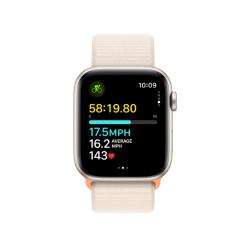 Умные часы Apple Watch SE 2023 GPS 44mm Starlight Aluminium Case with Starlight Sport Loop (MRE63)