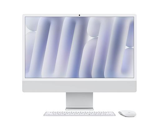 Моноблок Apple iMac 24 Retina 4,5K (M4, 10C CPU/10C GPU, 2024), 16 Гб, 256 Гб SSD, серебристый (MWUU3) Моноблок Apple iMac 24 Retina 4,5K (M4, 10C CPU/10C GPU, 2024), 16 Гб, 256 Гб SSD, серебристый (MWUU3)