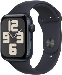 Умные часы Apple Watch SE 44mm (2024) Midnight Aluminum Case with Midnight Sport Band S/M (MXEJ3)